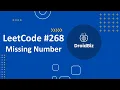 Find Missing Number LeetCode 268 Solution Explained