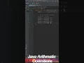 Java Arithmetic Operations