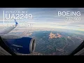 FULL FLIGHT 4K Denver to Phoenix United Airlines UA2249 - Boeing 737-900
