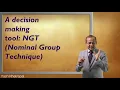 Decision Making NGT Nominal Group Technique Ranking Method