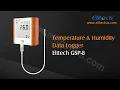 Elitech GSP-8 Temperature and Humidity Digital Data Logger Value Display 2-Year Certificate