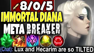 Meet Immortal Diana the Meta Breaker that can DESTROY ALL LoL Top Diana Season 10 Gameplay