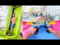 Download Lagu Riding EVERY BIG WATER SLIDE at DreamWorks Waterpark 2025 - American Dream Mall