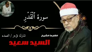 الشيخ السيد سعيد سورة القدر دندنها