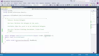 DevExpress CodeRush Declare Delegate