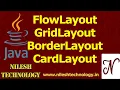 Java Flowayout GridLayout BorderLayout CardLayout