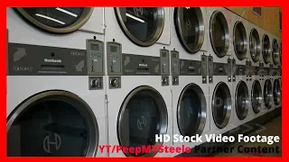 Coin Laundry Mat Closest Laundromat Near Me Rolling Basket Cart Wash Stock Footage