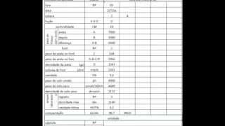 Formulando planilhas de densidade in situ no Excel