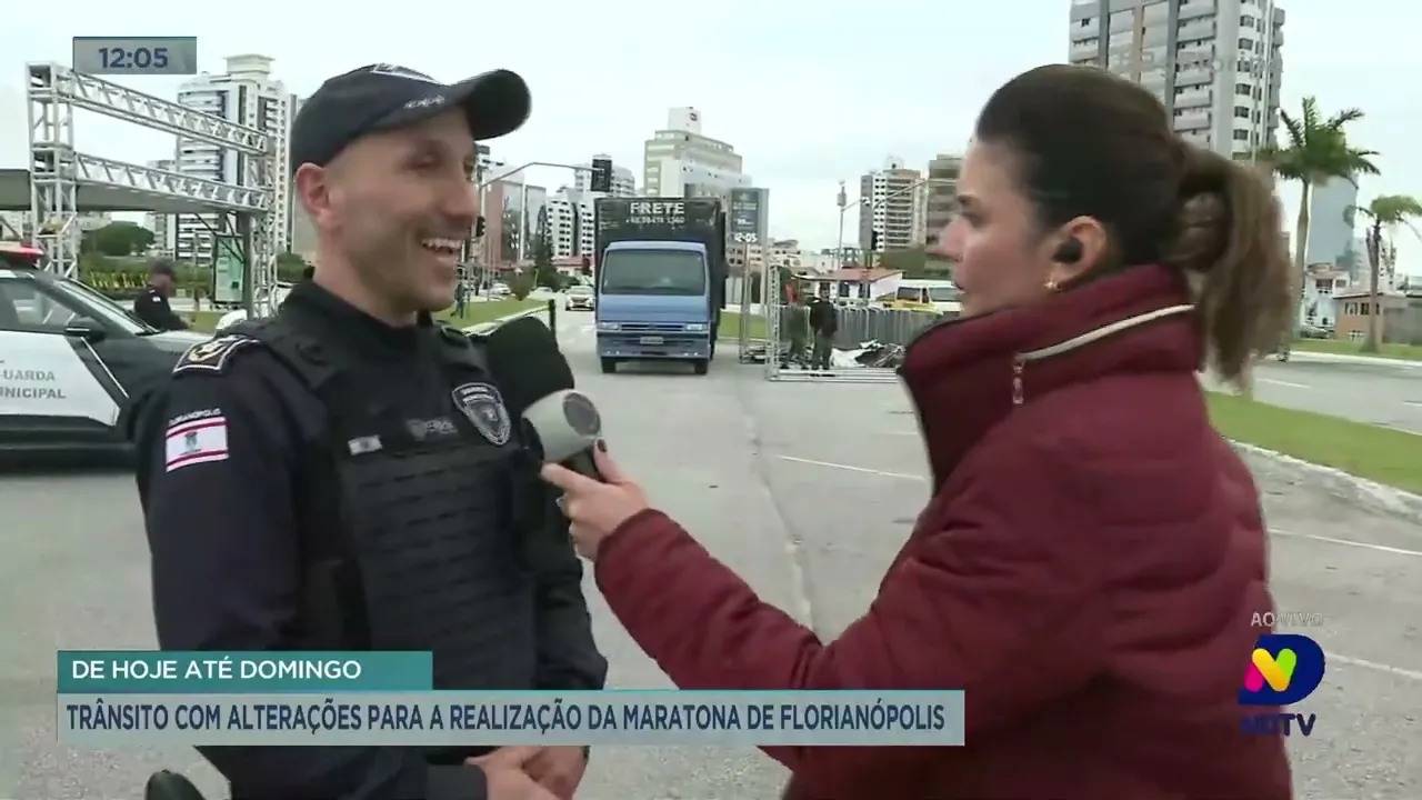Trânsito de Florianópolis é alterado para realização de maratona