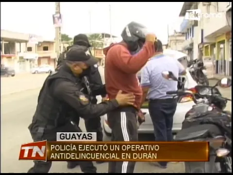 Policía ejecutó un operativo antidelincuencial en Durán