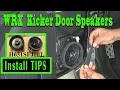 How to Install WRX Kicker Door Speakers H631SFJ001 Sound System Upgrade Pt 2