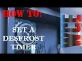 How to Set a Defrost Timer - Set Defrost Clock