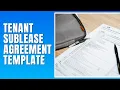 Tenant Sublease Agreement Template - How To Fill Tenant Sublease Agreement