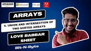 6 Union and Intersection of two sorted arrays Arrays Very Easy Solution GFG Leetcode