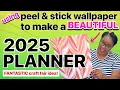 LOOK AT THIS AMAZING Dollar Tree Wallpaper 2025 PLANNER quick and easy CRAFT FAIR 2025