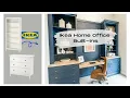DIY IKEA Hemnes Home Office Built-In Desk Bookshelf Hack