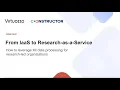 From IaaS to Research as a Service how to leverage MI data processing for research led organization