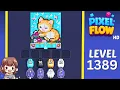 Pixel Flow Level 1389 Solution Walkthrough