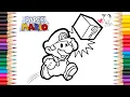 Download Lagu Coloring Mario - Mario Coloring Pages | Labolina Coloring TV