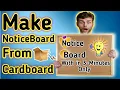 How to make display pinboard with cardboard at home easily How to make notice board with cardboard