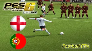 🇵🇹 Portugal vs England 🏴 | Thrilling PES 2006 Match 🎮 | Goals, Skills & Classic Gameplay