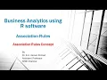 Business Analytics using R for Association Rules Concept