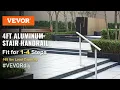 VEVOR Outdoor Stair Railing Kit for The Elderly Handrails for Outdoor Steps