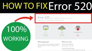Error 520 Web server is returning an unknown error Host Error