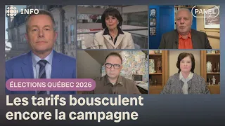 Contre-tarifs : Christine Fréchette convoque ses ministres | Élections Québec 2026