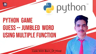Python Jumbled Word Game using multiple functions Easy approach