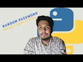 Random password Project Making in Python Bangla Nakibul Islam