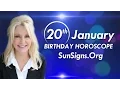 January 20 Zodiac Horoscope Birt ay Personality - Aquarius