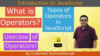 JS-Part 4 What is an Operator Types of Operators in JavaScript