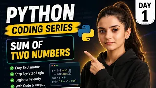 Python Coding Series Day 1 Sum of Two Numbers in Python Python for Beginners Codexani