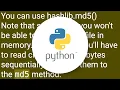 Generating an MD5 checksum of a file