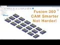 Fusion 360 - CAM Duplication Options