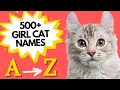 500 FEMALE CAT Names for EVERY letter of the ALPHABET Unique GIRL Cat Names