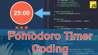 ASMR Programming - Pomodoro Timer with Settings using JavaScript