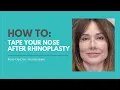 Rhinoplasty Recovery Tip How to Tape Your Nose to Reduce Swelling