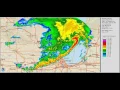 Radar Loop of Southern Wisconsin storms June 18 2014