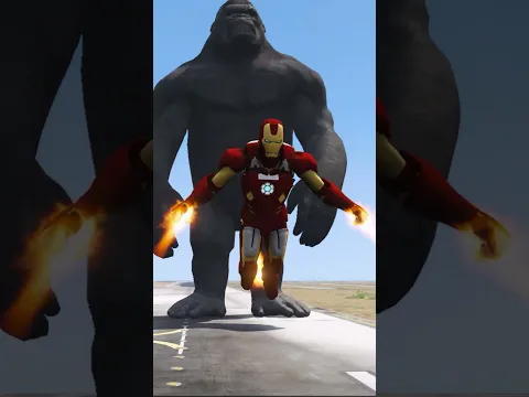 HULKBUSTER TAKE REVENGE KING KONG #gta #hulk #shorts #GOLDENFIGHTER
