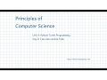 CS Principles - Unit 4 Day 2