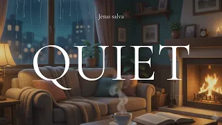 RELAXE COM DEUS | Música de Adoração e Chuva Suave para Dormir na Paz de Deus (Chuva e Trovão Leve)