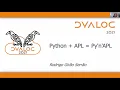 Dyalog 21 Python APL Py n APL