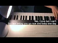 Pamungkas - I Love You But I'm Letting Go | Piano Only | Piano Karaoke