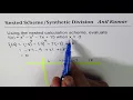 Nested Scheme or Horner s Algorithm to calculate f -3 for x 3 - x 2