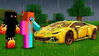 MANA ENCONTROU UM CARRO REALISTA ABANDONADO NO MINECRAFT