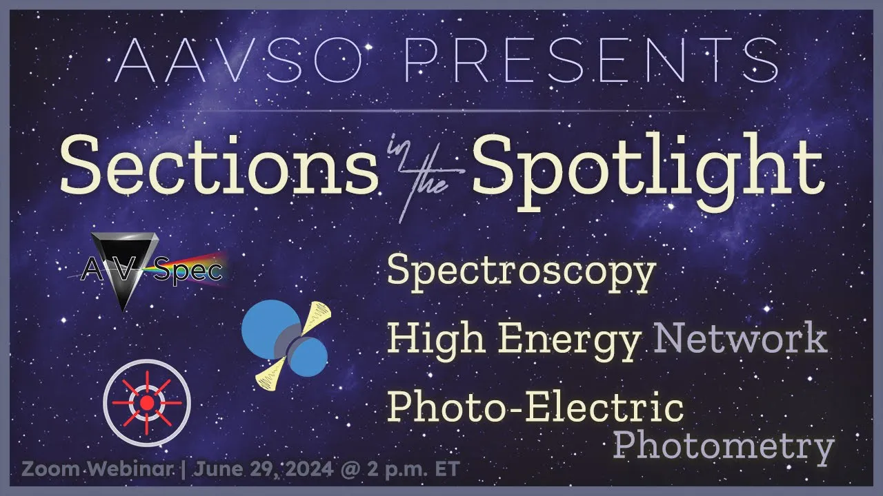 Meet the AAVSO's Spectroscopy, HEN, and PEP Sections