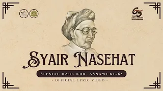 Download SYAIR NASEHAT KHR. ASNAWI | AL MUBAROK QUDSIYYAH (OFFICIAL LYRIC VIDEO) MP3