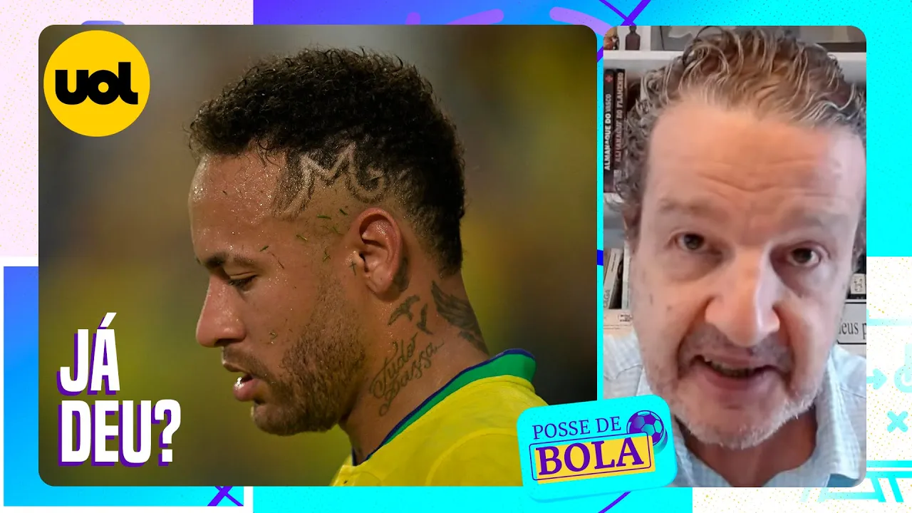 NEYMAR PARECIA ACIMA DO PESO, MUITO NERVOSO NO JOGO E REAGIU MAL, DETONA JUCA KFOURI